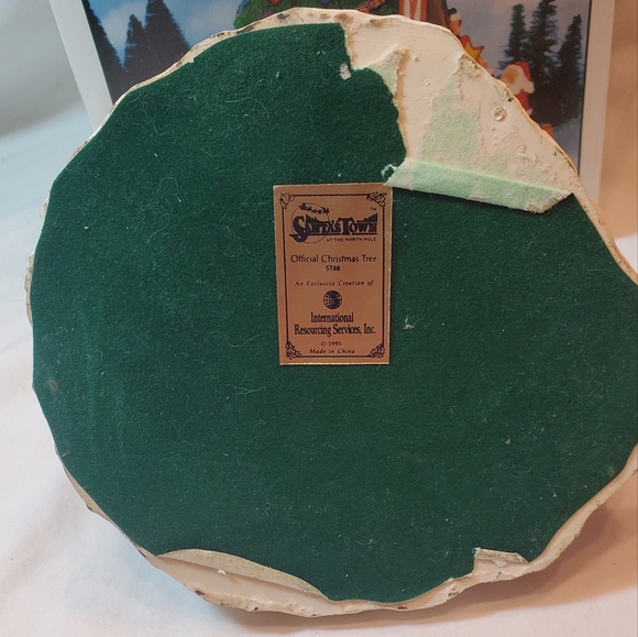 Santa's Town World's Official Christmas Tree Vintage 1995 ST08 Christmas Village - Picture 7 of 15